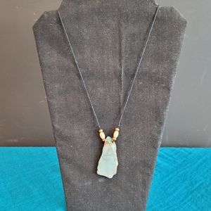 Is green stone Necklace